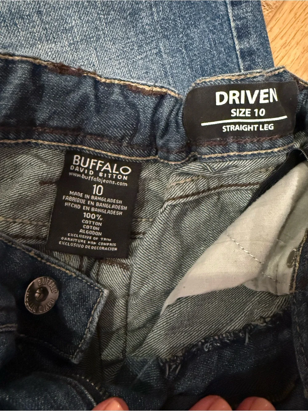 Lot of 5 pairs of boys size 10 Jeans in Blue, Black, and Gray